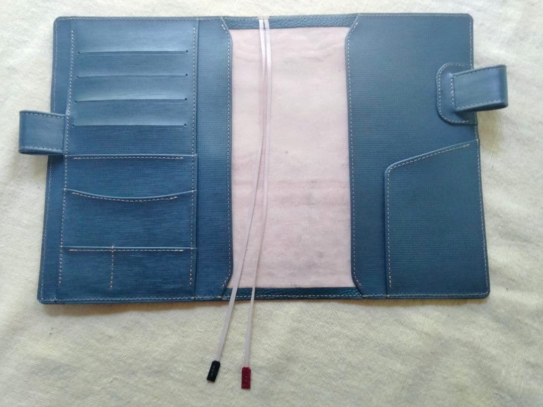 ほぼ日手帳カズン対応　A5サイズ手帳カバー　レザー刻印＆拭き染め