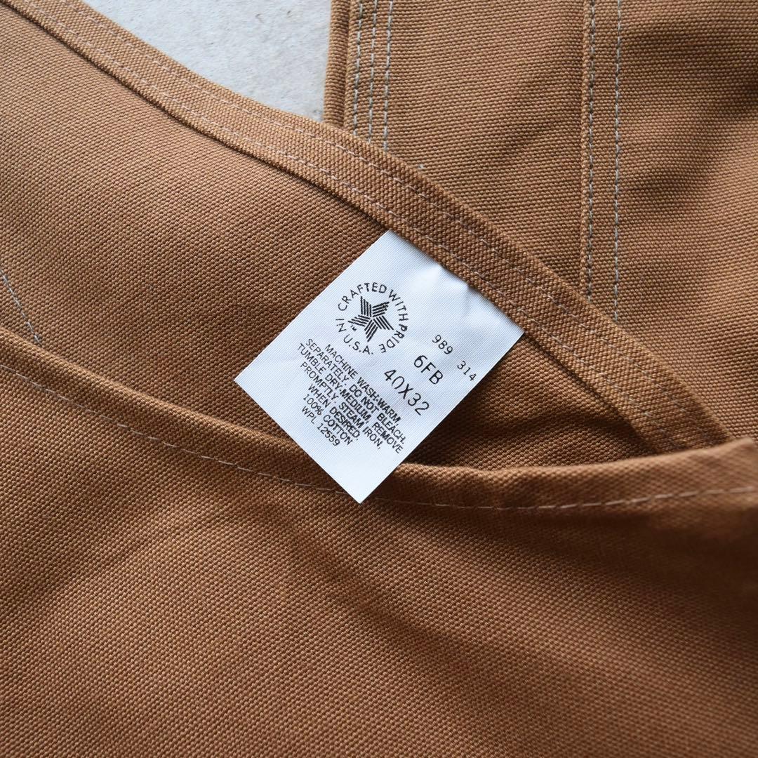 80s Carhartt カーハート オーバーオール USA製 40×32未使用
