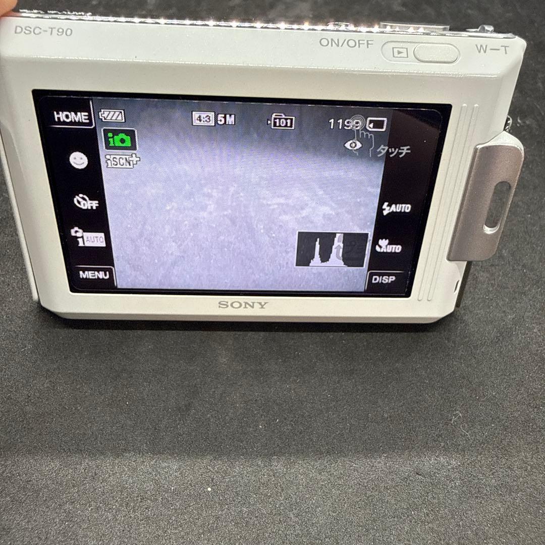 SONY Cyber-shot DSC-T90 デジタルカメラ シルバー 動作品