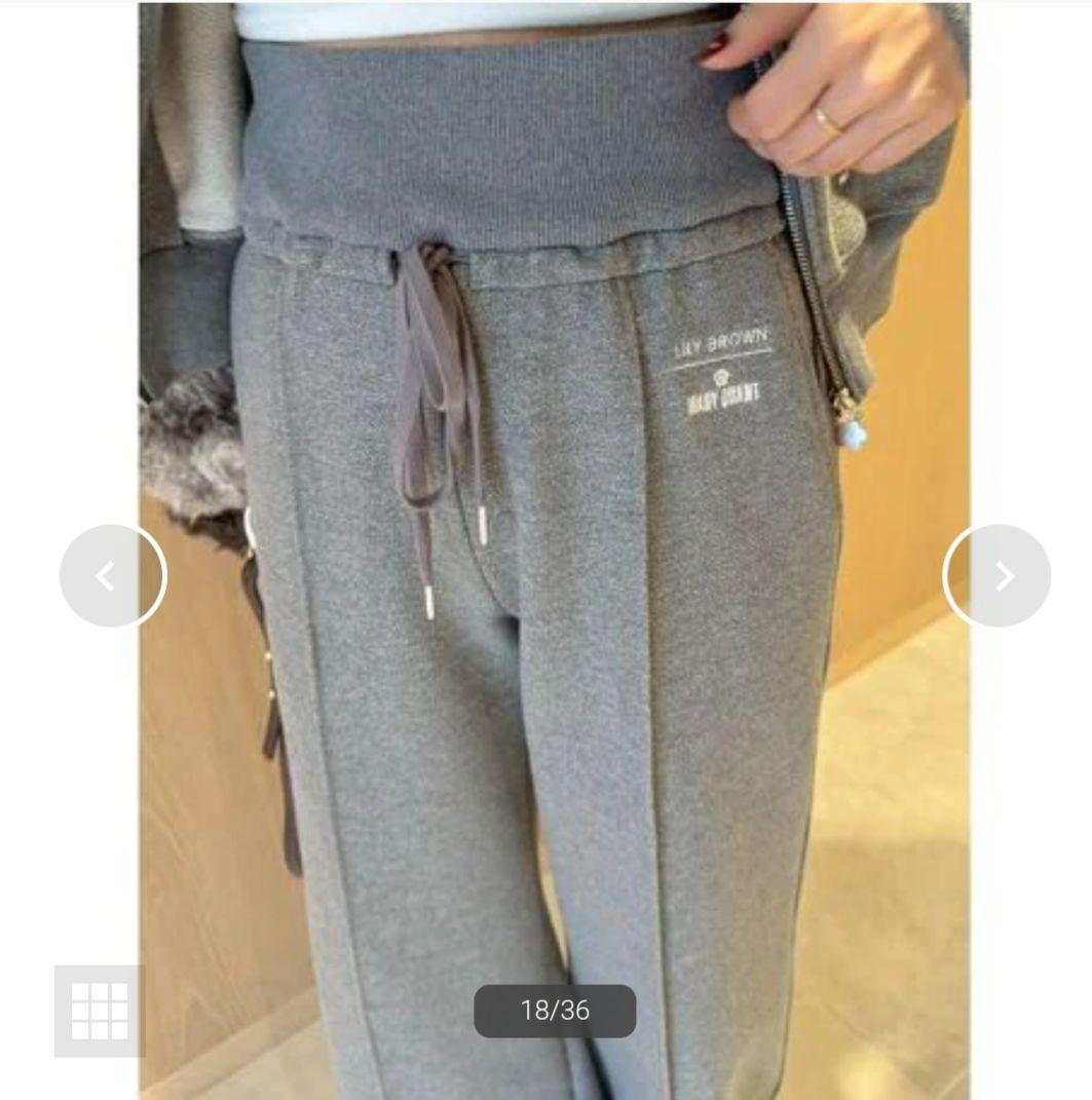 LILY BROWN×MARY QUANT スウェットパンツ グレー