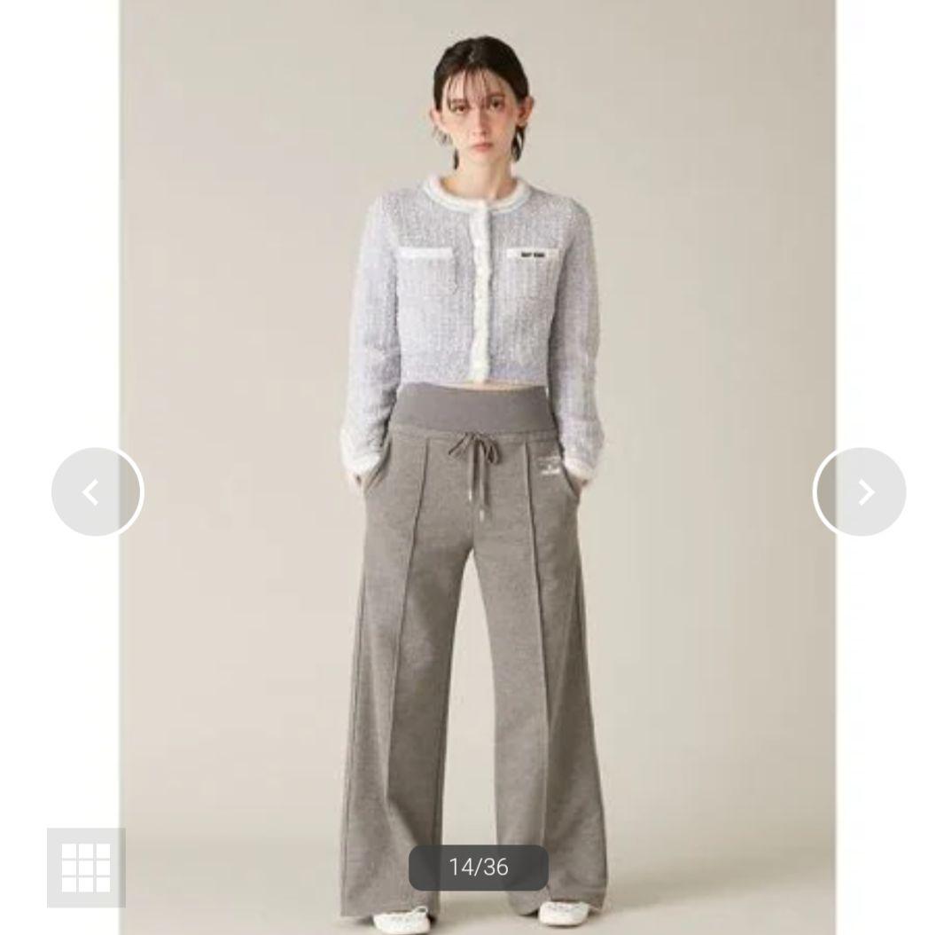 LILY BROWN×MARY QUANT スウェットパンツ グレー