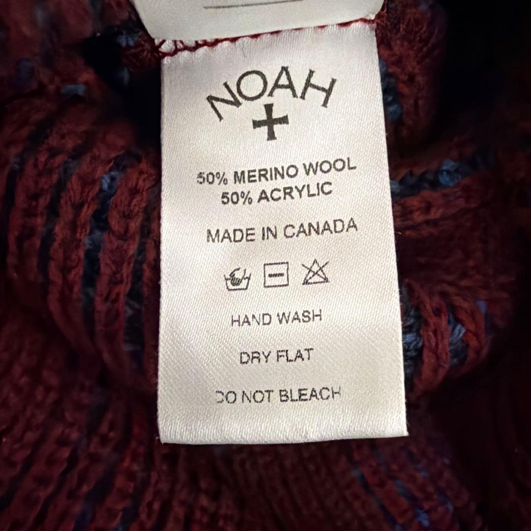 NOAH ニット帽 赤・青