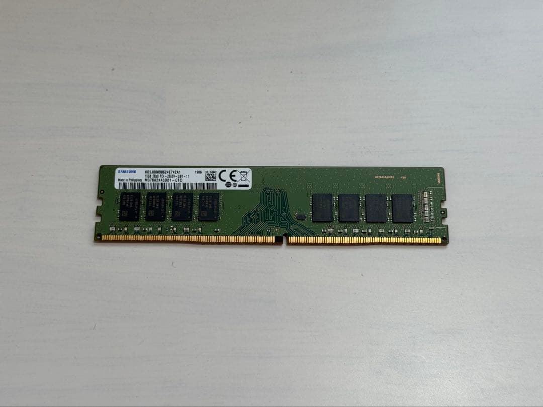 メモリー samsung DDR-4 2666v 16GB