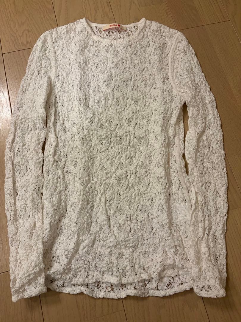 BACCA ストレッチレース ロングスリーブプルオーバー