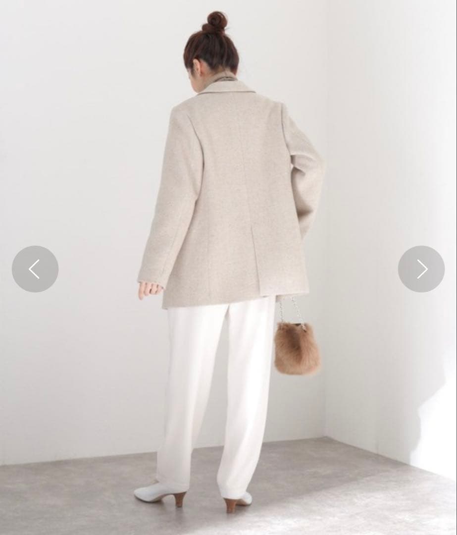 FRAMeWORKシングルジャケットコート ベージュ