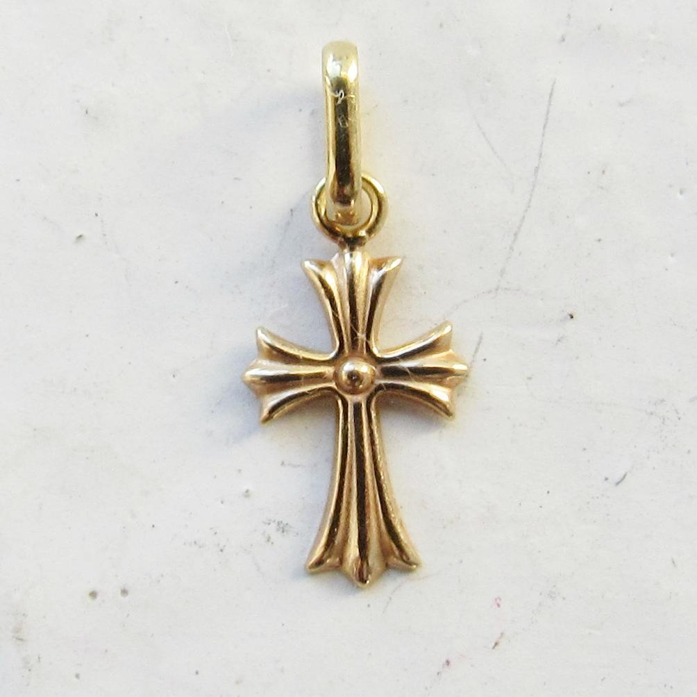 SALE‼️K18 クロス ネックレス トップ 18K 刻印 18金 本物 新品