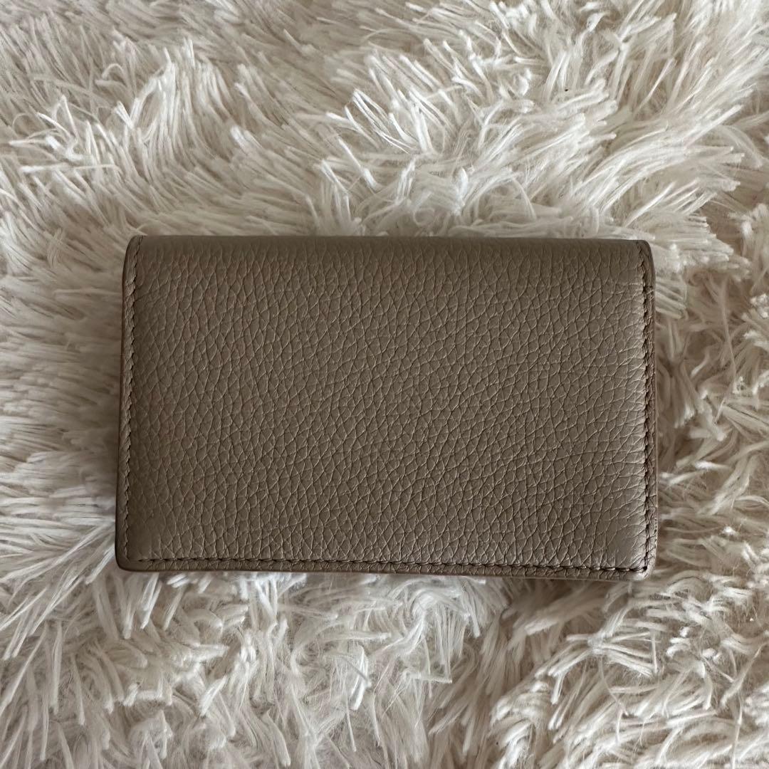 LOEWE 名刺入れ グレー レザー