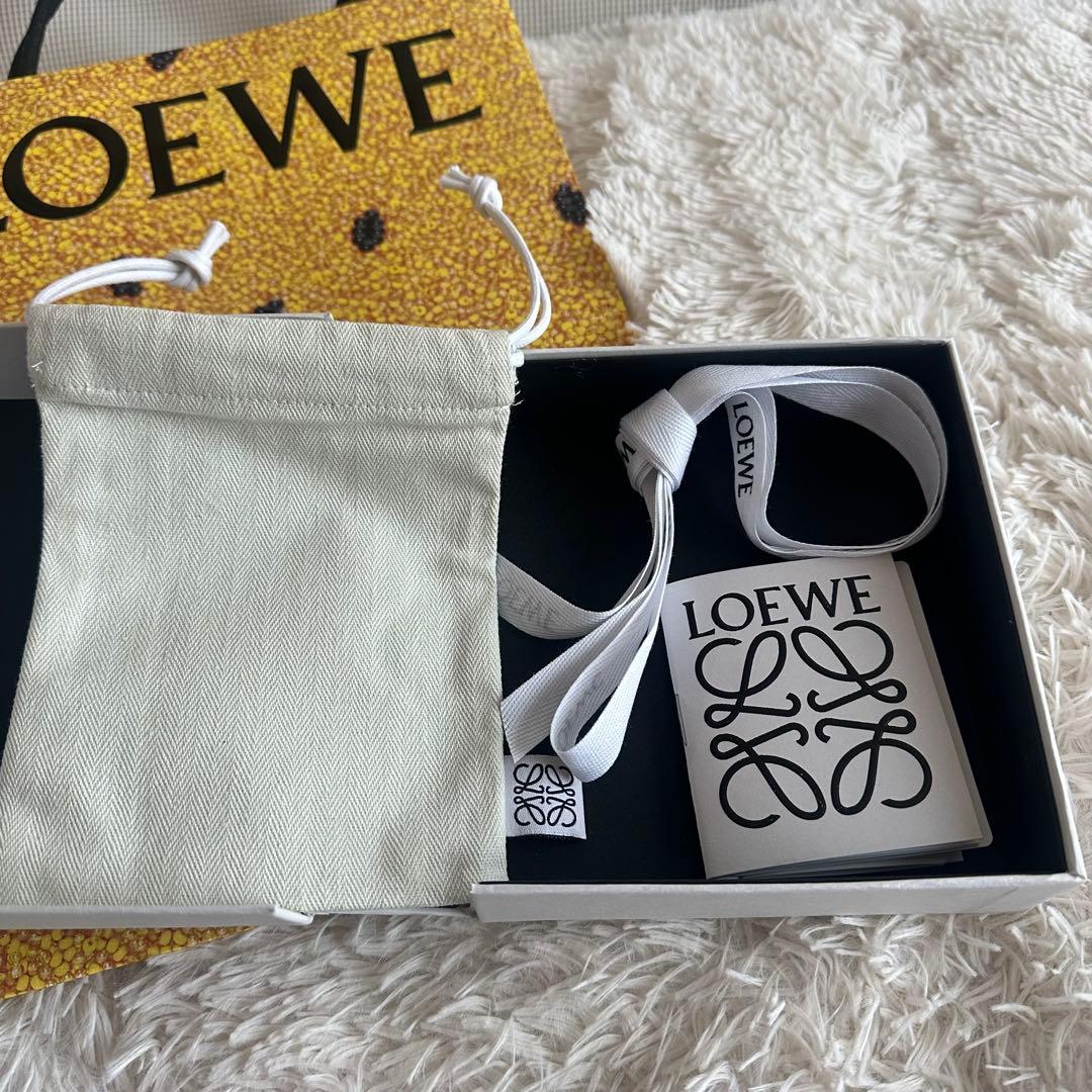 LOEWE 名刺入れ グレー レザー