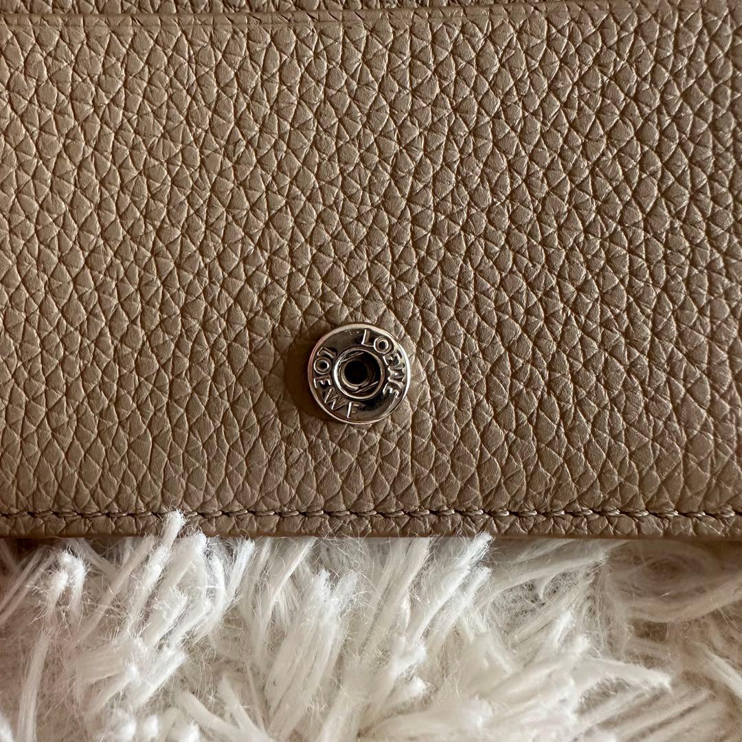 LOEWE 名刺入れ グレー レザー