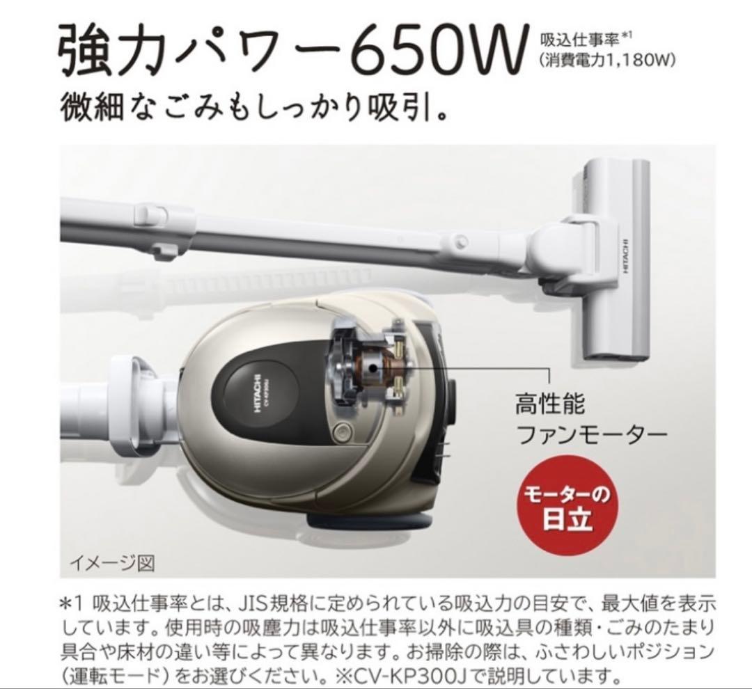 新品未使用 HITACHI 日立 強力パワー650W クリーナー