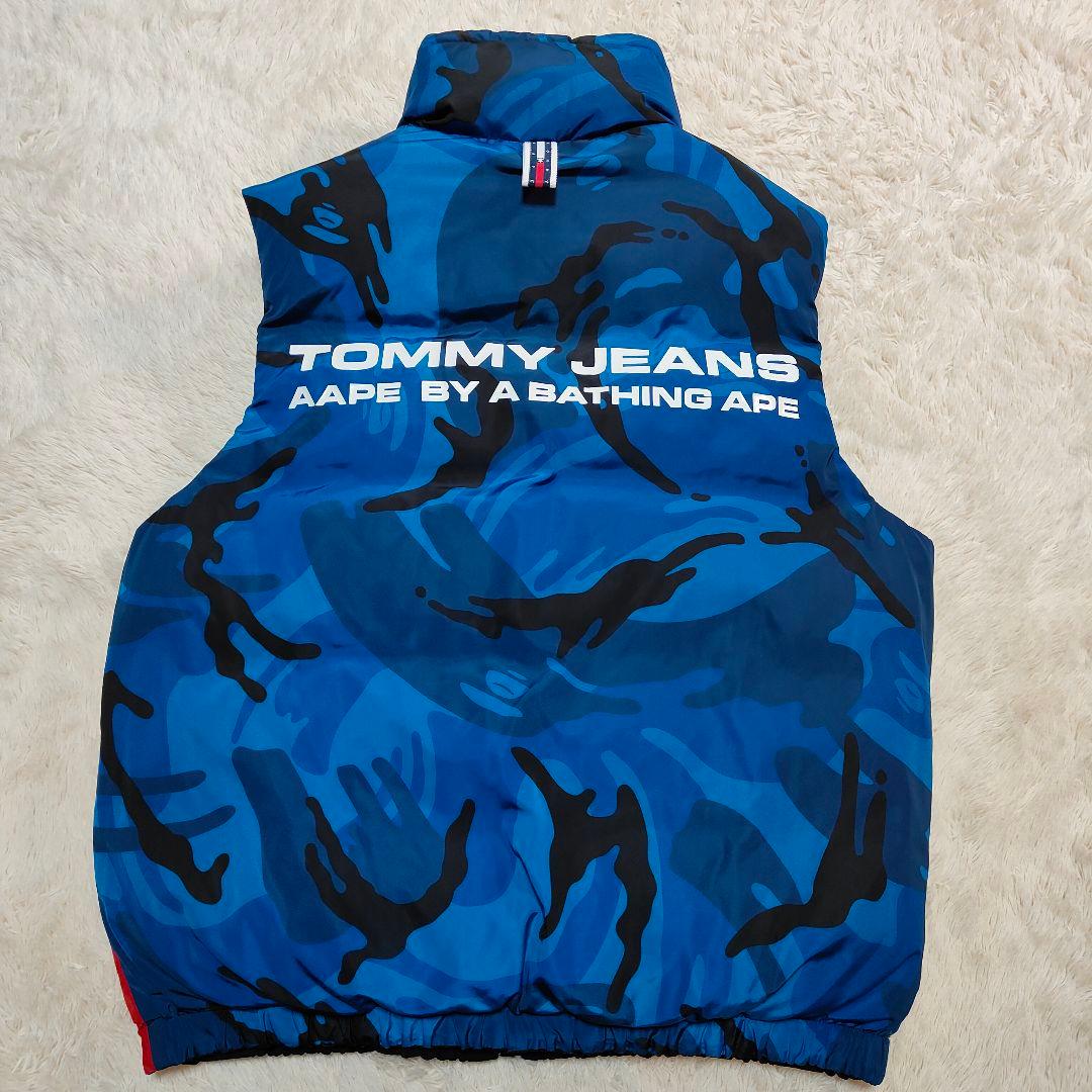 希少品✨新品級✨L相当✨エイプ トミー コラボ リバーシブル 中綿ベスト