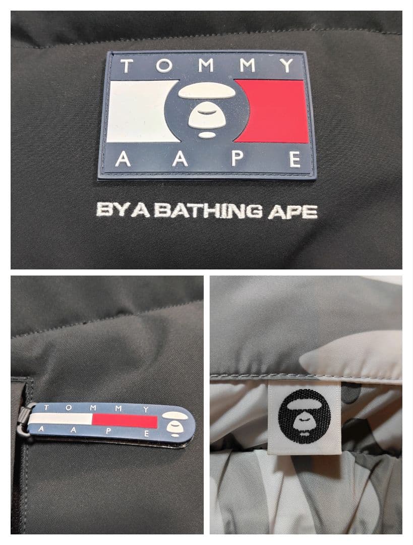希少品✨新品級✨L相当✨エイプ トミー コラボ リバーシブル 中綿ベスト