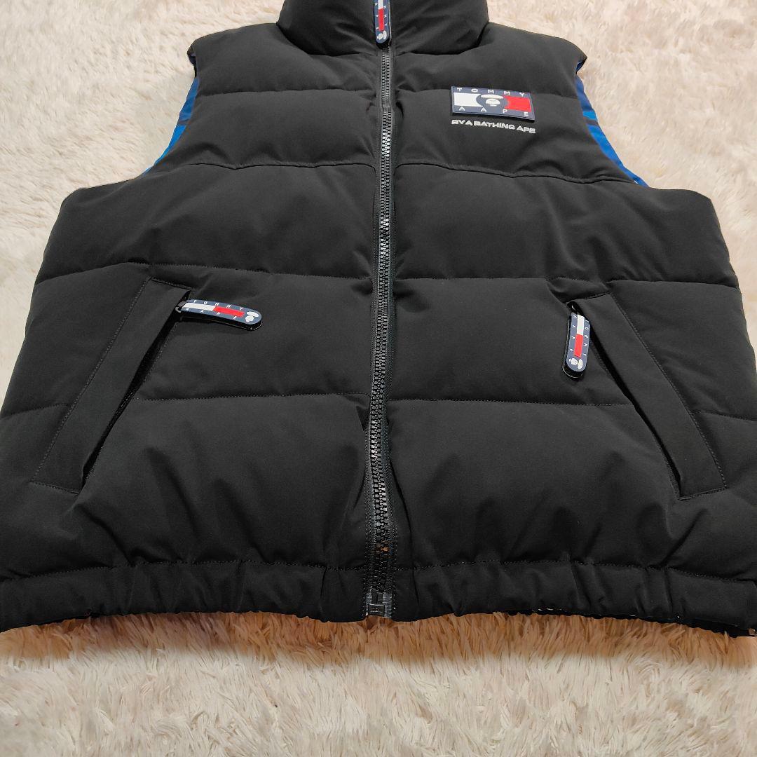 希少品✨新品級✨L相当✨エイプ トミー コラボ リバーシブル 中綿ベスト