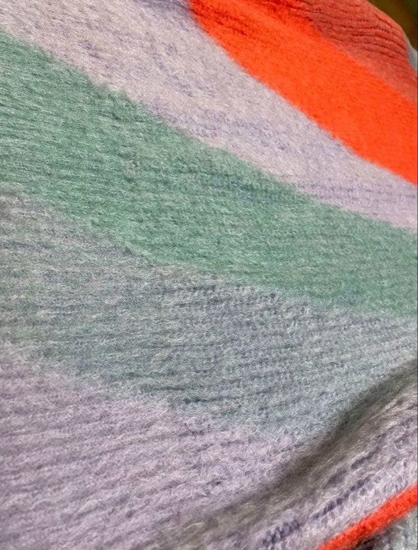 メゾンスペシャル　ウェーブグラデーションシャギープライムオーバーモヘヤニット