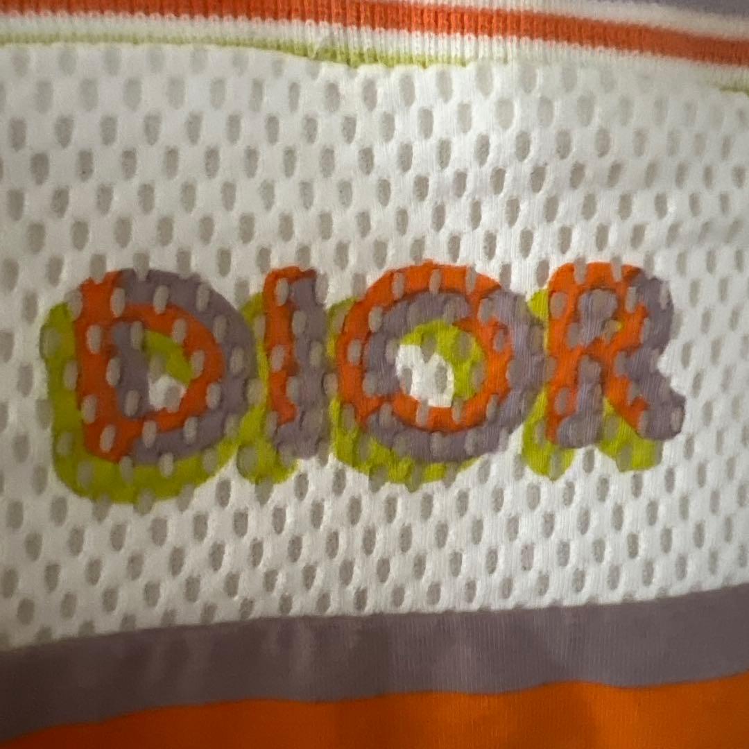 Dior メッシュ キャミソール 夏 ロゴ トップス ディオール　kids 4A