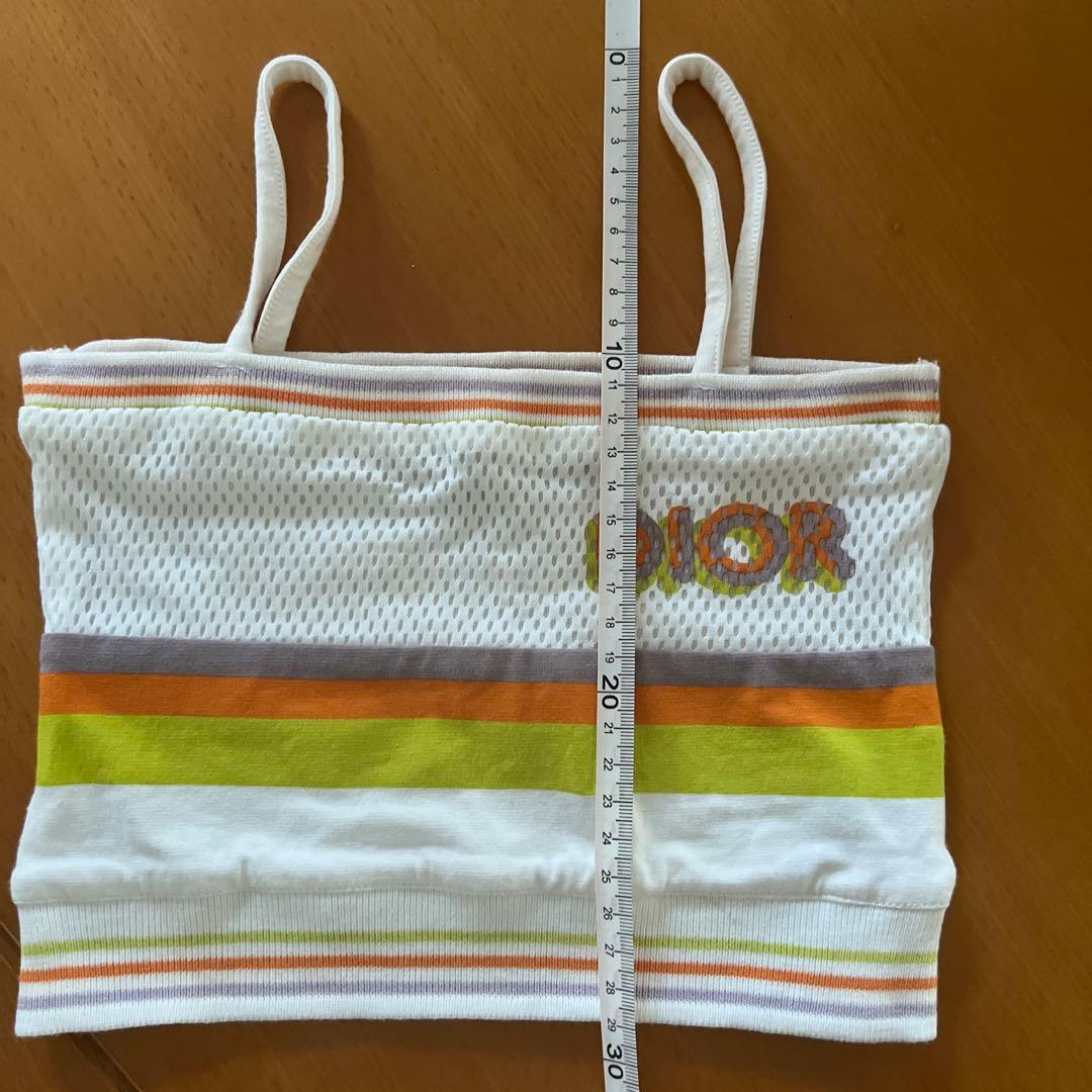 Dior メッシュ キャミソール 夏 ロゴ トップス ディオール　kids 4A