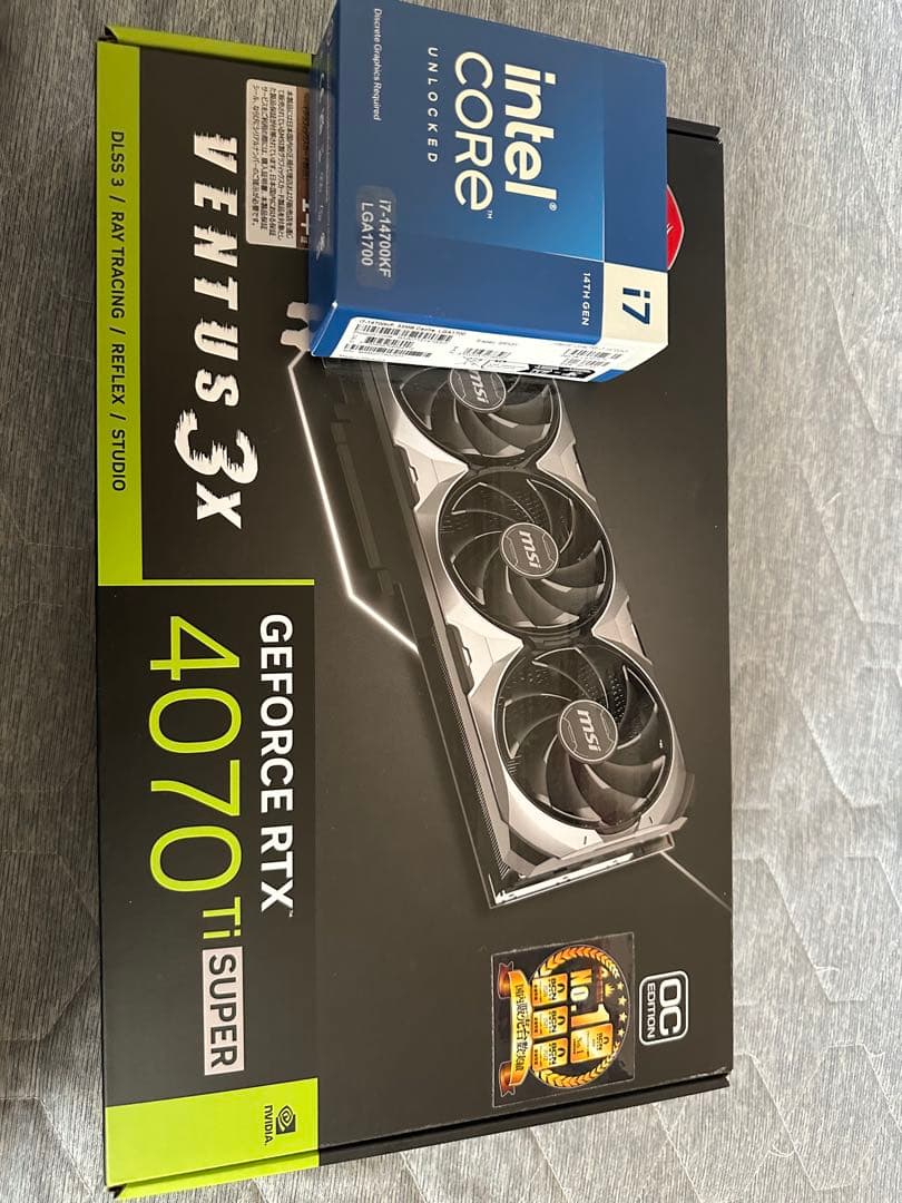 p*o様 GEFORCE RTX 4070 Ti SUPER と i7 14世代