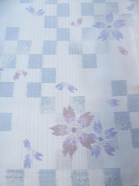 未着用に近い！さが美製＊白大島紬＊本場大島紬＊着物＊防水済み＊１６６ｃｍ＊裄６９