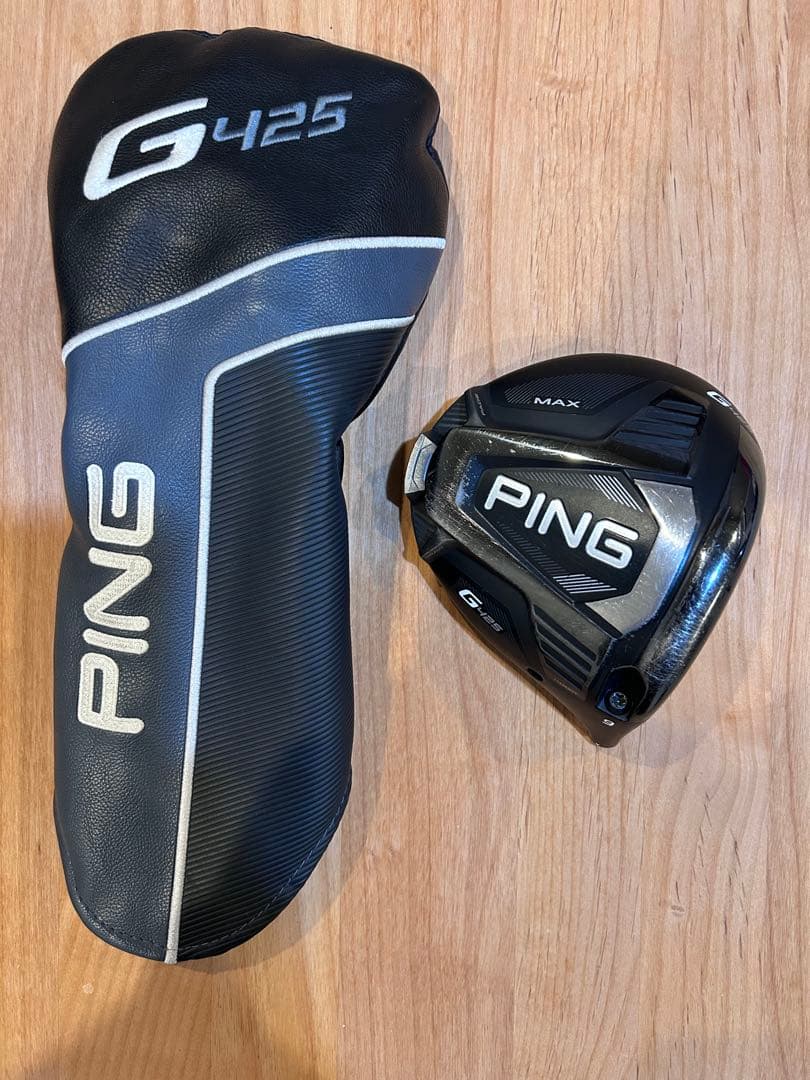 PING G425 MAXドライバー ロフト角9° ヘッドのみ カバー付き