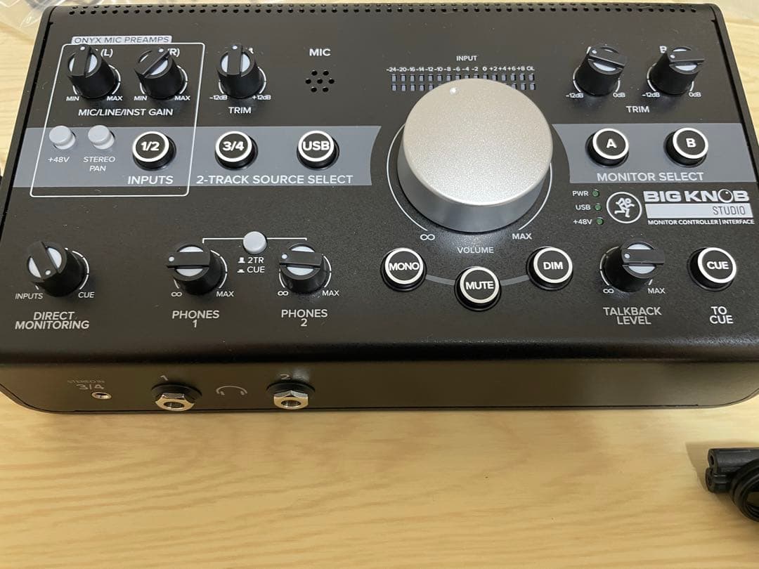 MACKIE BIG KNOB STUDIO オーディオインターフェイス
