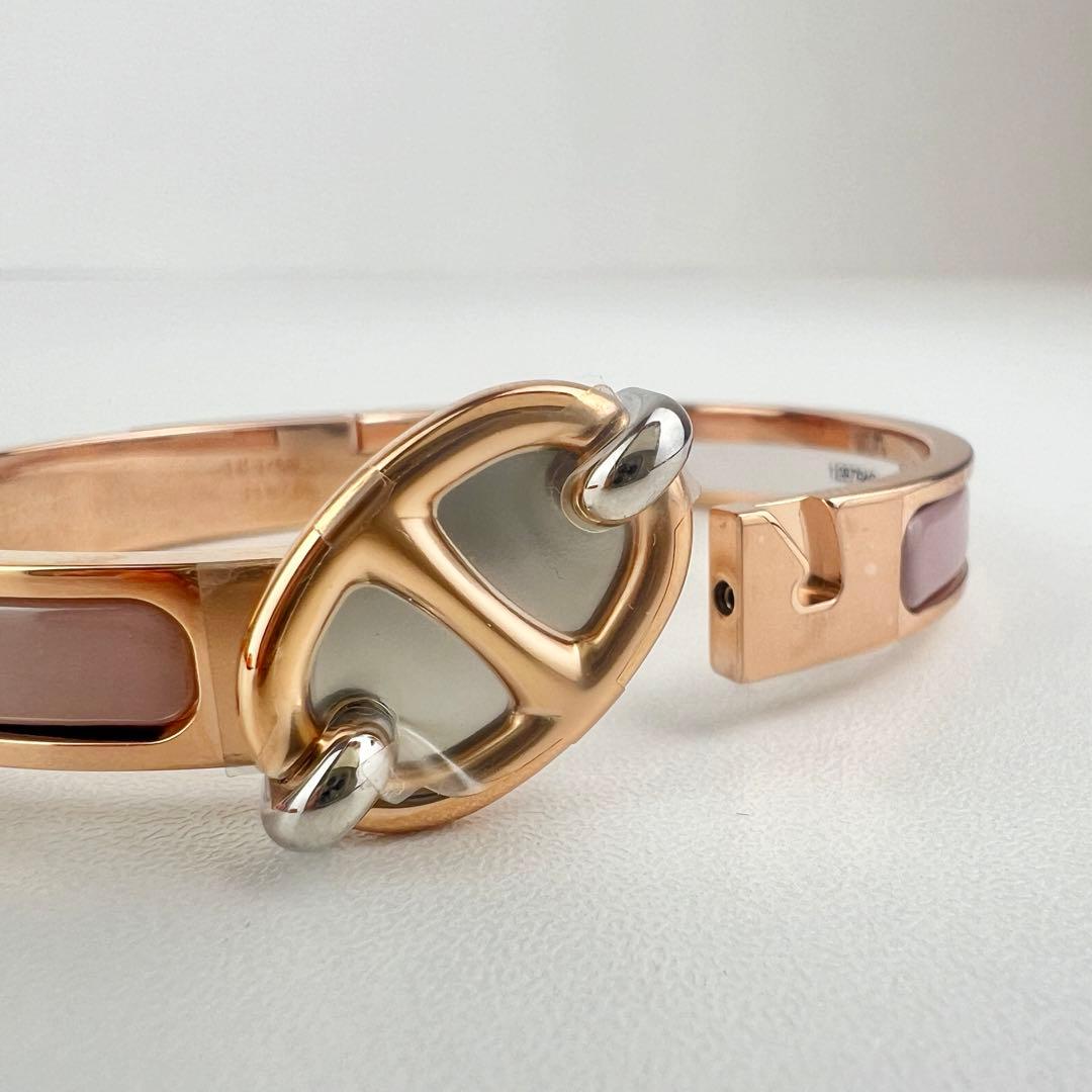 新品未使用　HERMES エルメス　ミニクリックシェーヌダンクル　ローズ