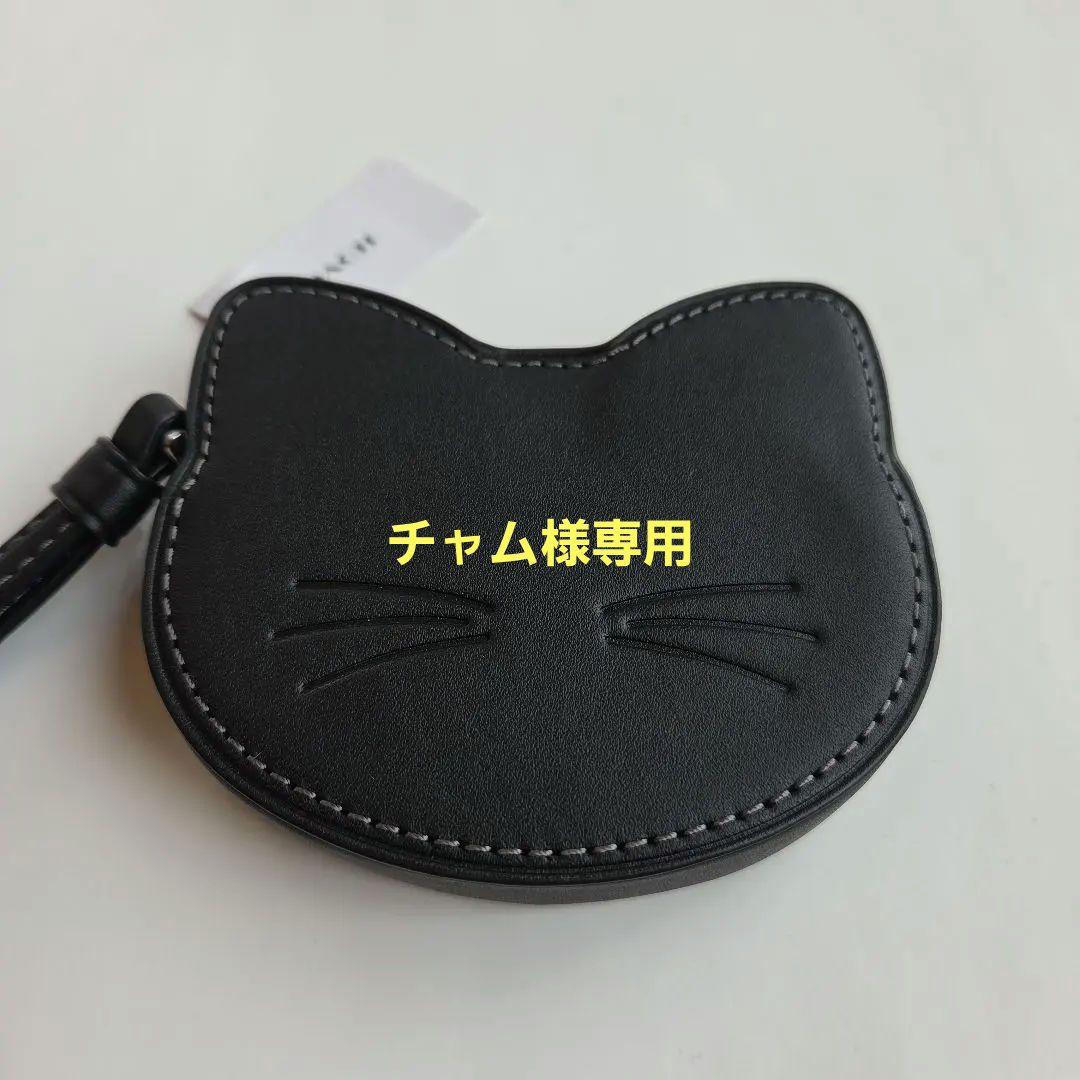 【新品未使用】 COACH 猫型ケース ブラック