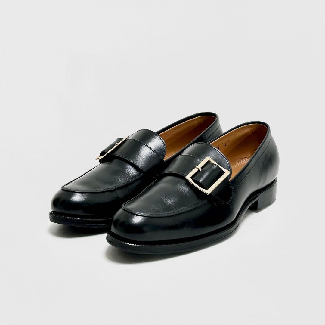 ■裏張り新品 定4万 ジャランスリワヤ 4 23 36 ローファー 黒 バックル