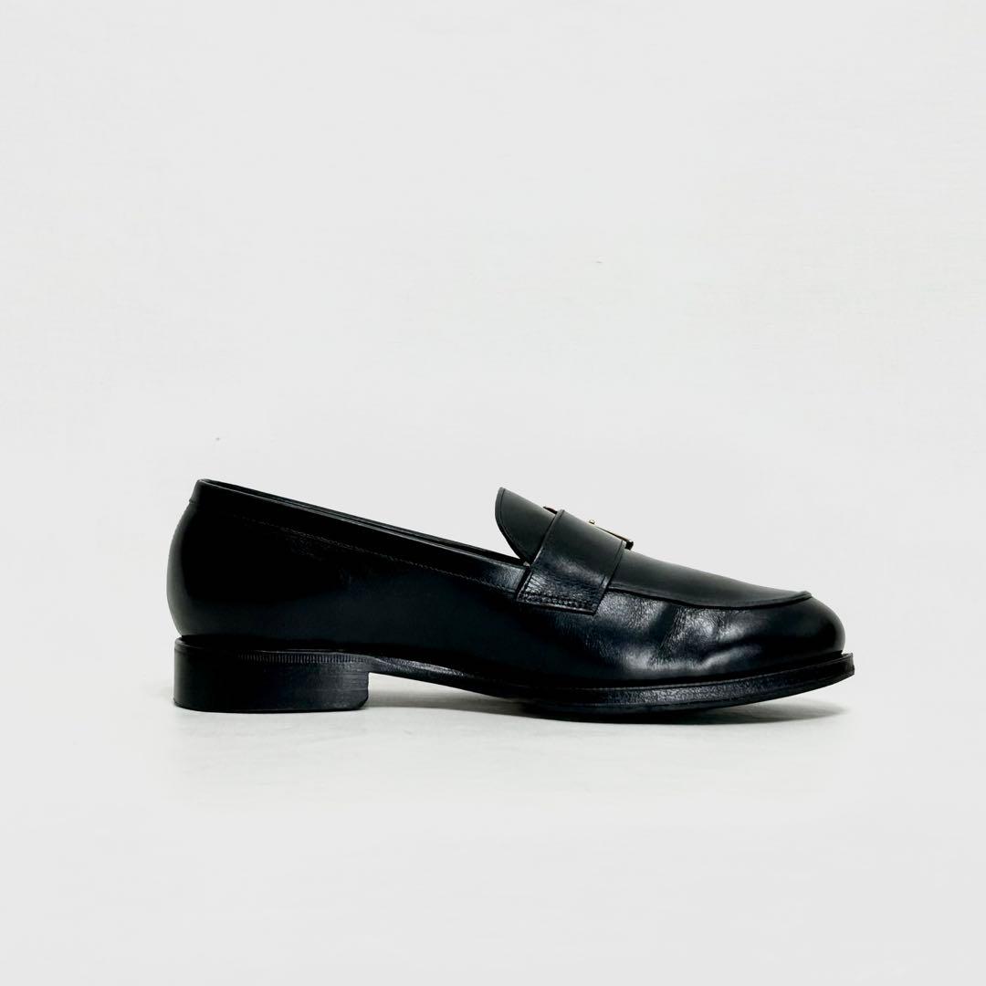 ■裏張り新品 定4万 ジャランスリワヤ 4 23 36 ローファー 黒 バックル