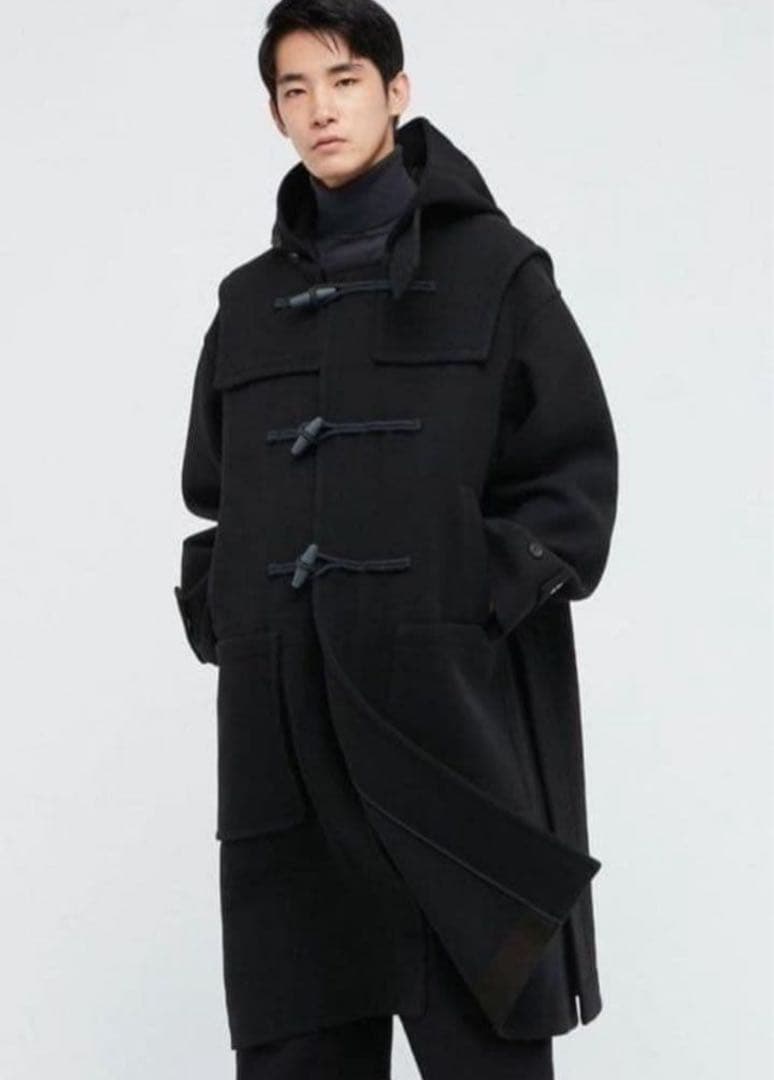 だ*ー様 ユニクロ　+J ダッフルコート ブラック XL