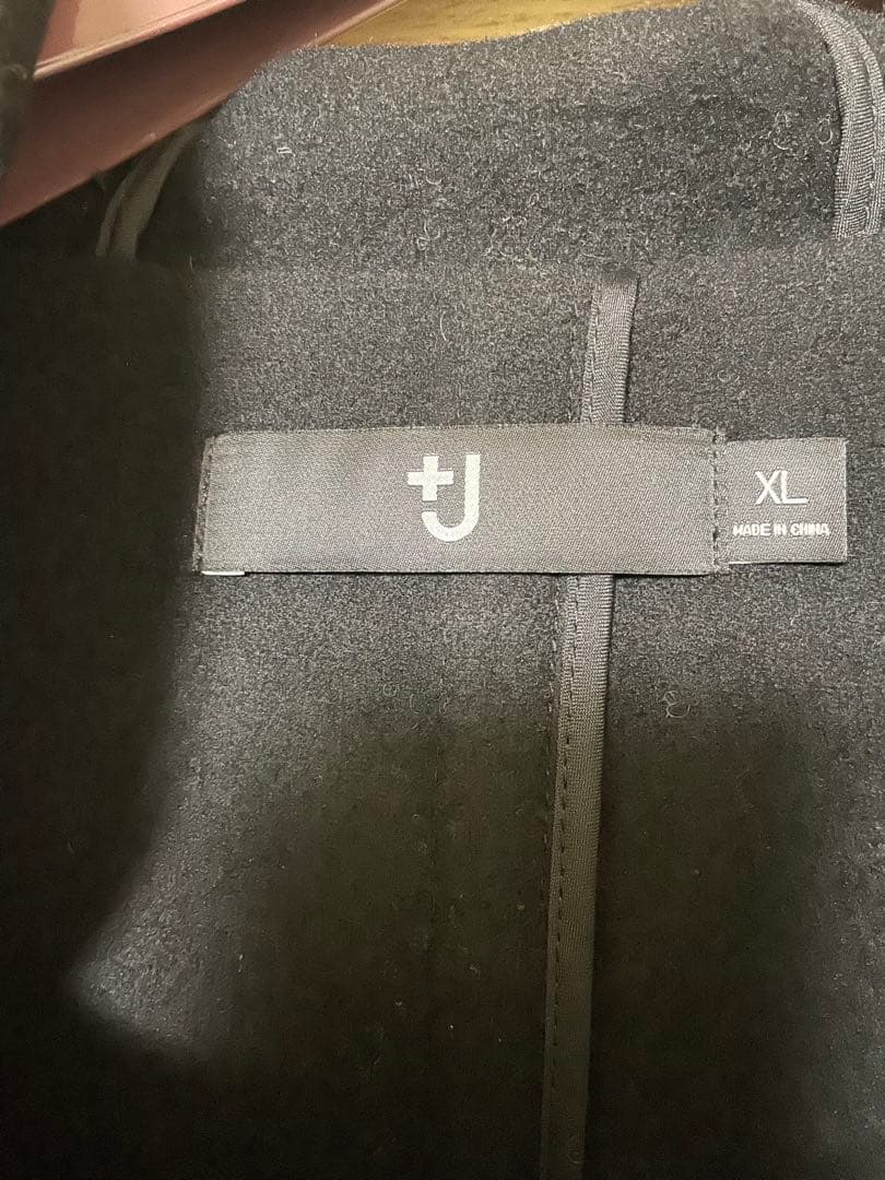 だ*ー様 ユニクロ　+J ダッフルコート ブラック XL
