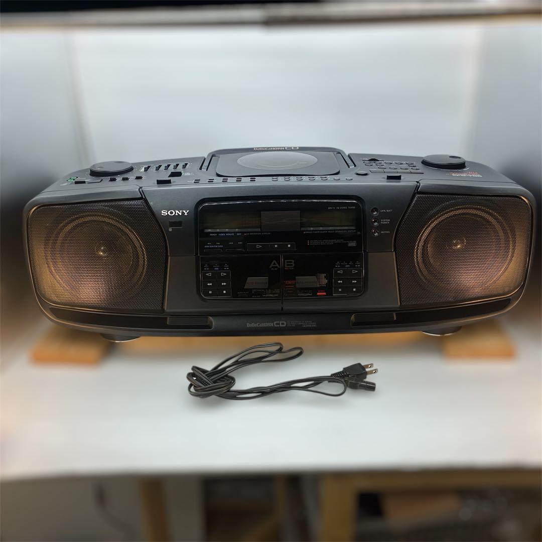 【カセット以外動作】SONY CFD-700 DoDeCaHORN バブルコンポ