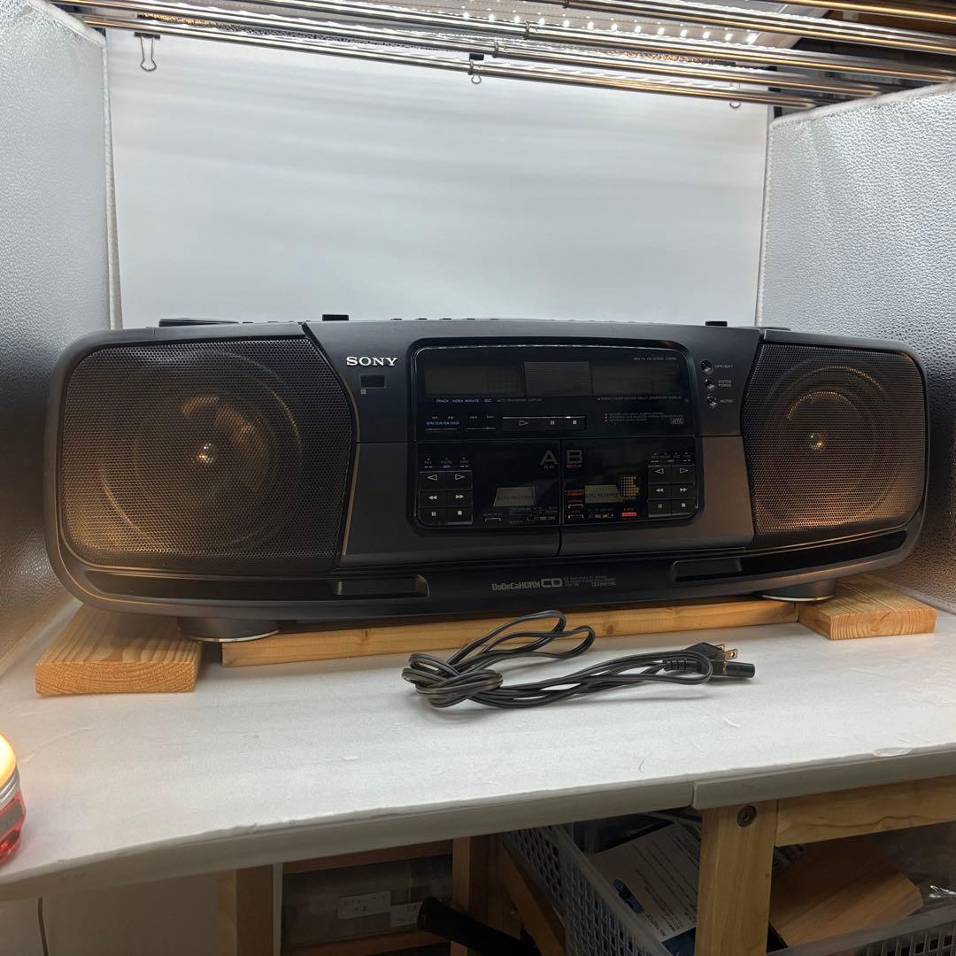 【カセット以外動作】SONY CFD-700 DoDeCaHORN バブルコンポ