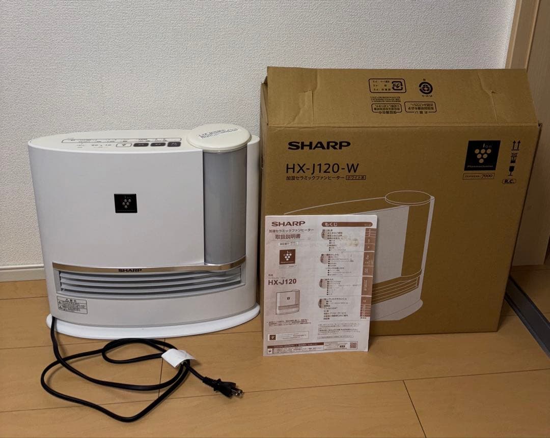 SHARP HX-J120-W 加湿　セラミックファンヒーター