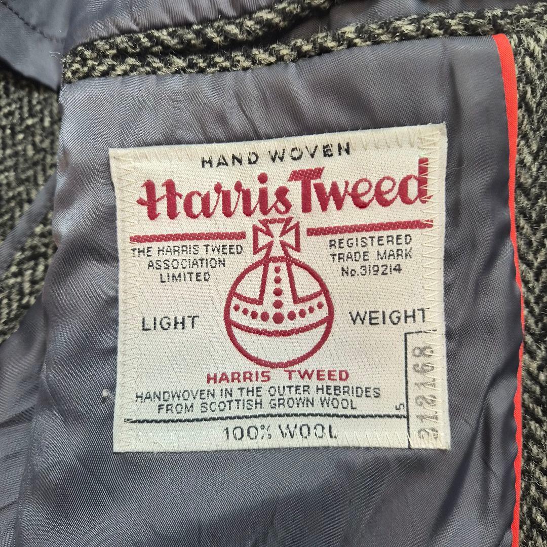 ジェイプレス ハリスツイード ヘリンボーン テーラードジャケット L
