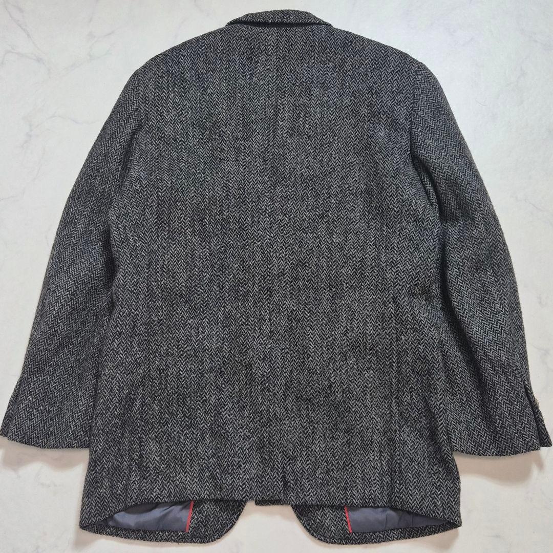 ジェイプレス ハリスツイード ヘリンボーン テーラードジャケット L