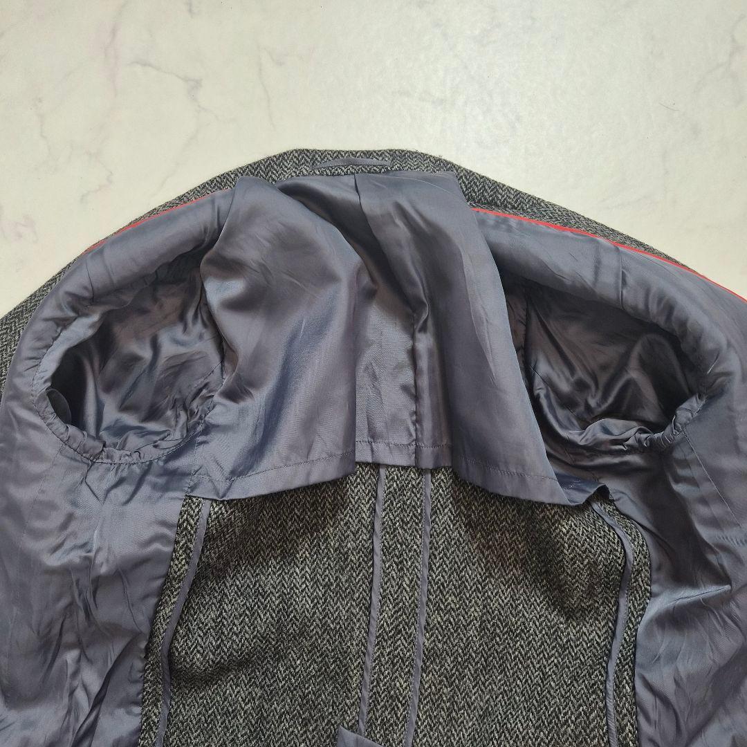 ジェイプレス ハリスツイード ヘリンボーン テーラードジャケット L