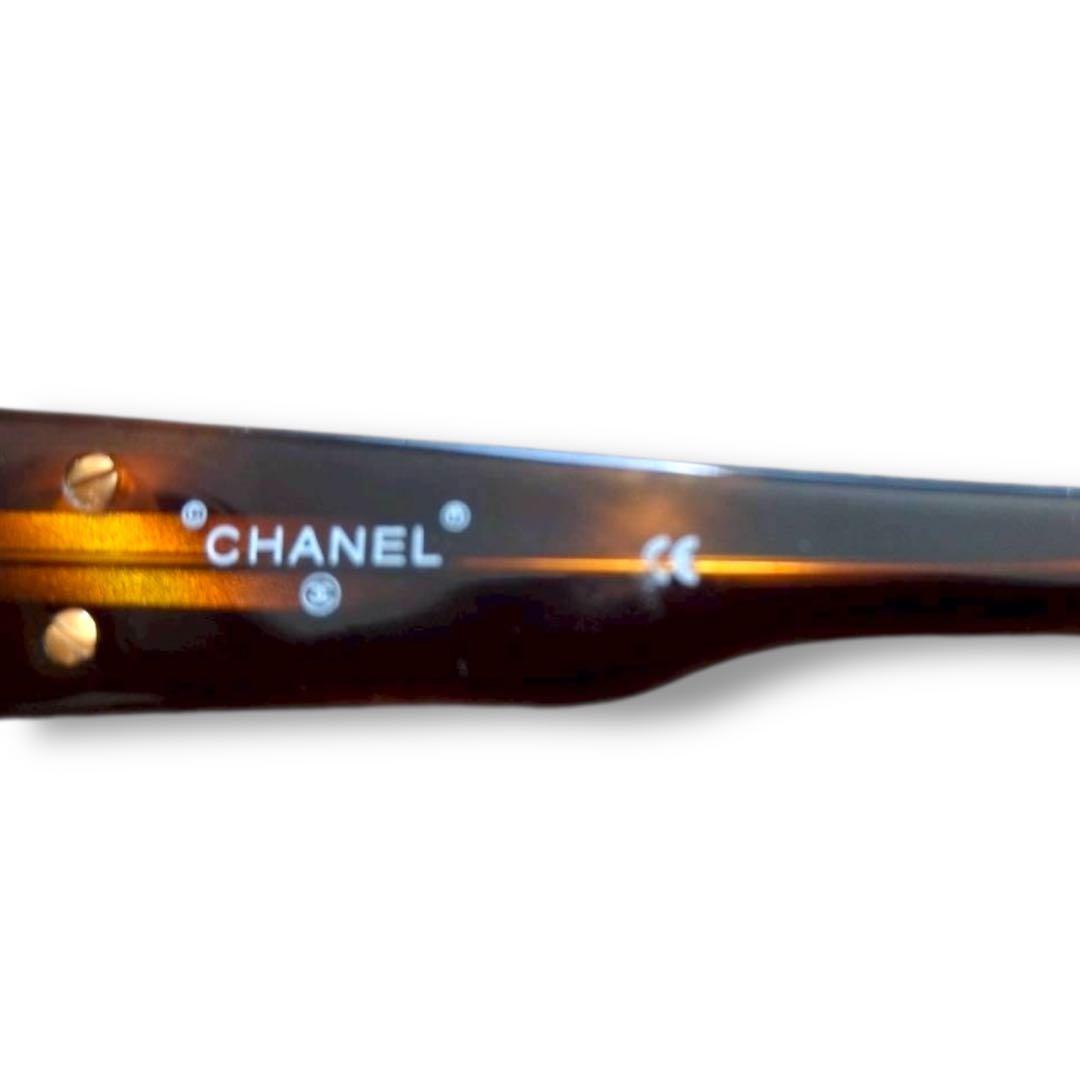 美品　シャネル　CHANEL ココマーク　サングラス　91235 べっ甲