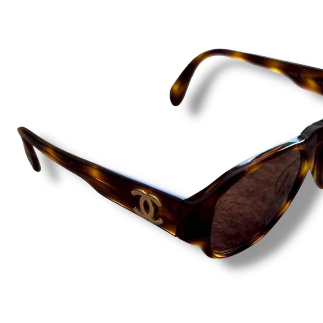 美品　シャネル　CHANEL ココマーク　サングラス　91235 べっ甲