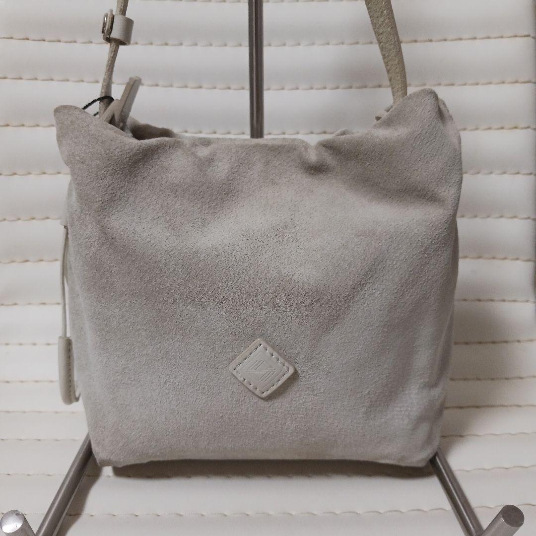 3006【希少】テッセンクリエーション　スエードバッグ　ナチュラル