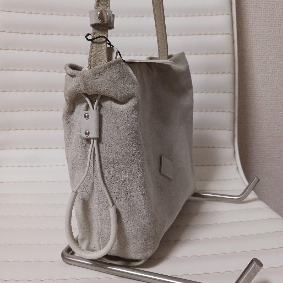 3006【希少】テッセンクリエーション　スエードバッグ　ナチュラル