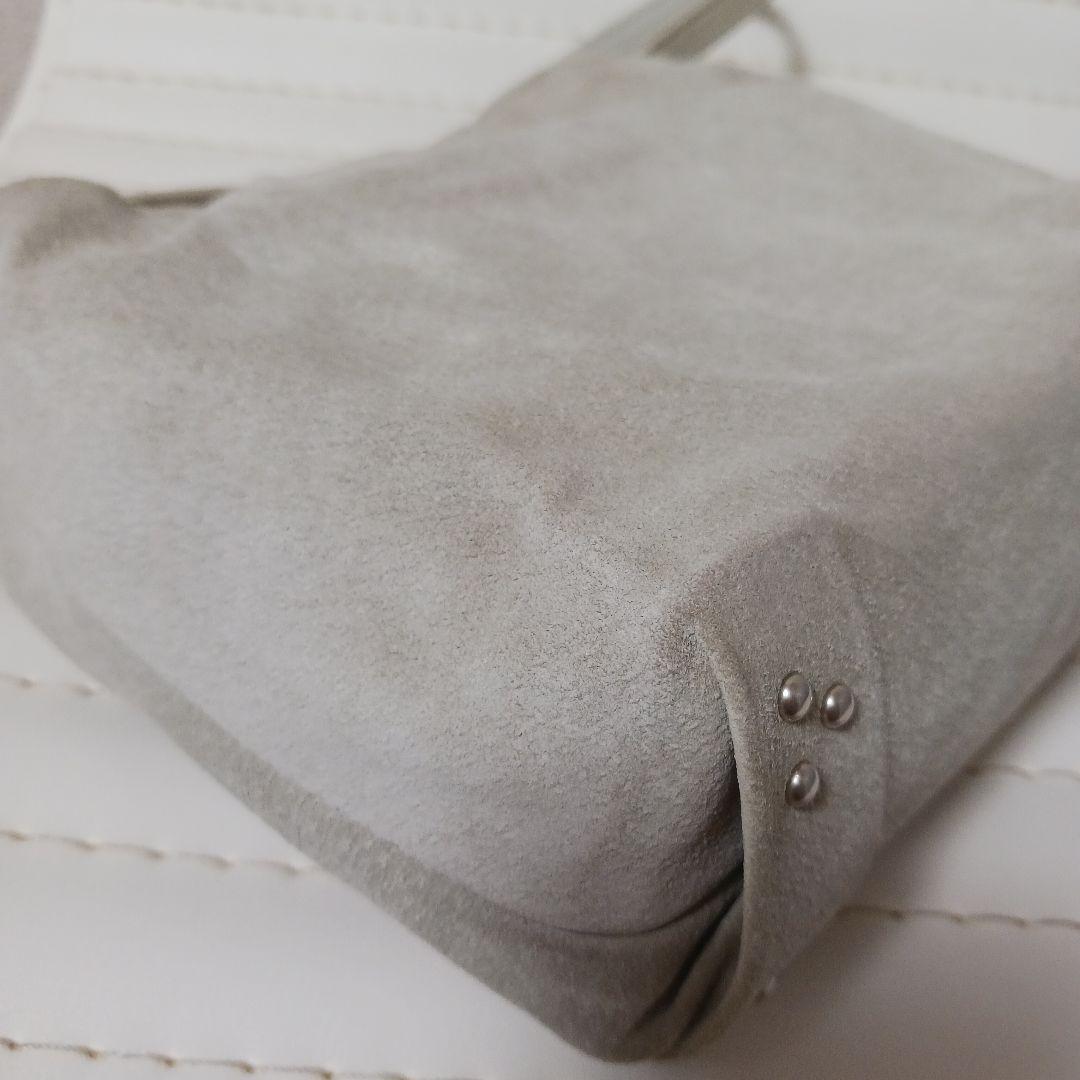 3006【希少】テッセンクリエーション　スエードバッグ　ナチュラル