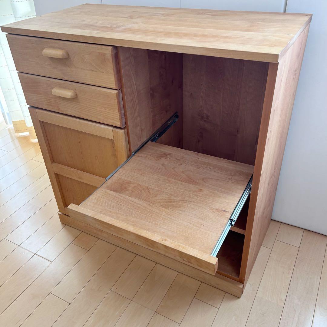 モモナチュラル　VIBO ヴィボ カップボード　キッチンカウンター　レンジ台