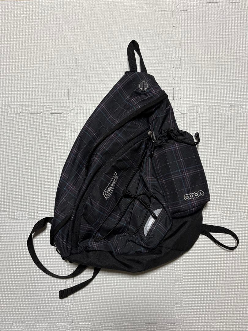 00s Coleman ワンショルダーバッグ ギミック スリングバッグ チェック