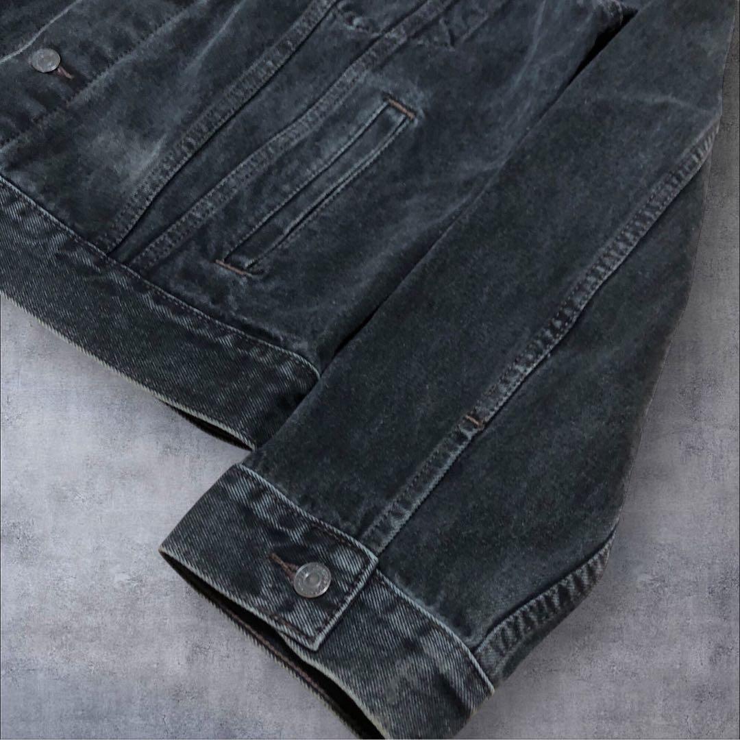 90s ユーロリーバイスLevi's70506 ブラックトラッカージャケット　L