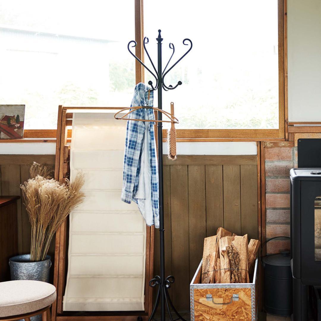 ポールハンガー アイアン 洋服 コート 収納家具 アンティーク ヴィンテージ