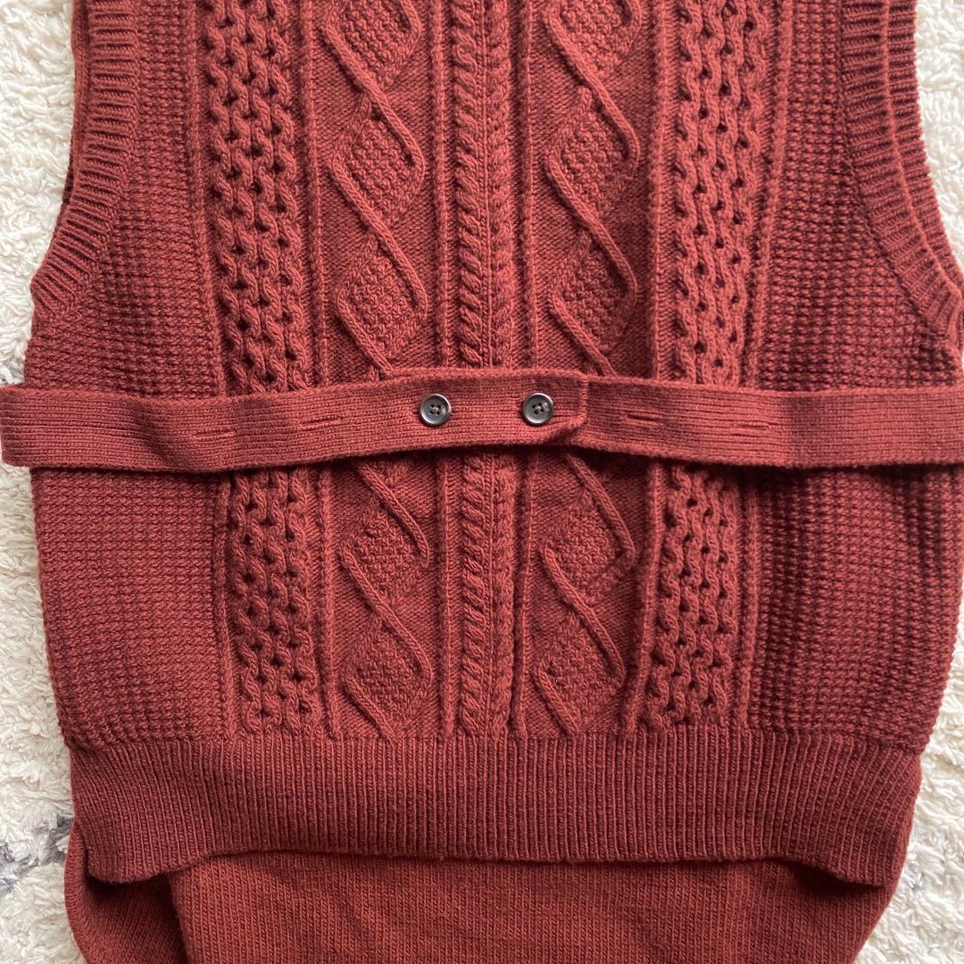 新品♡タグ付♡ stein OVERLAPED CABLE KNIT VEST