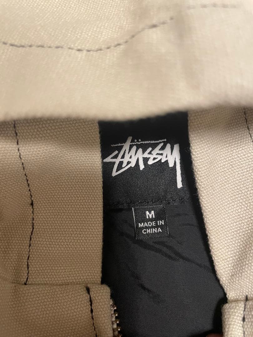 Stussy フード付きベージュジャケット Mサイズ