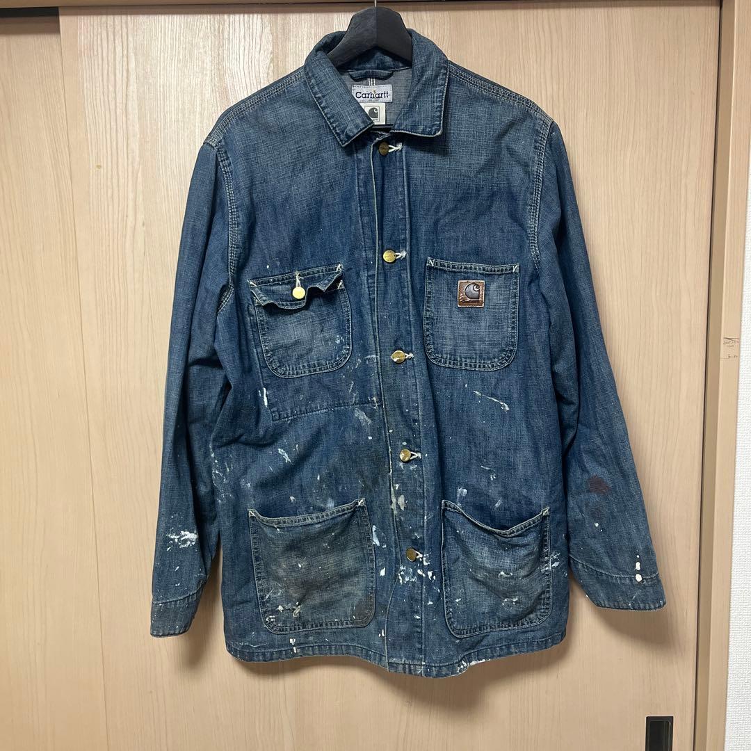 カーハート デニム カバーオール