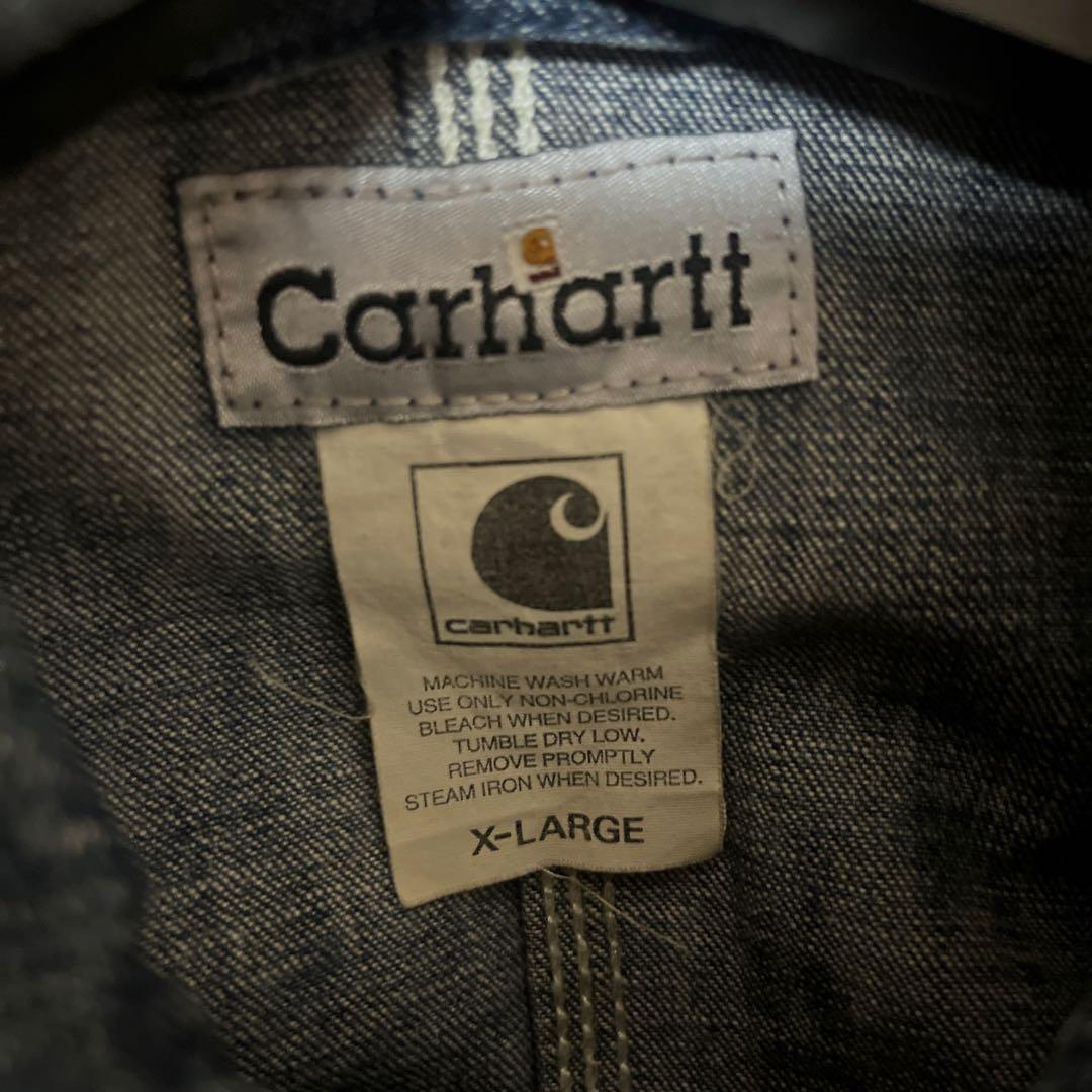カーハート デニム カバーオール