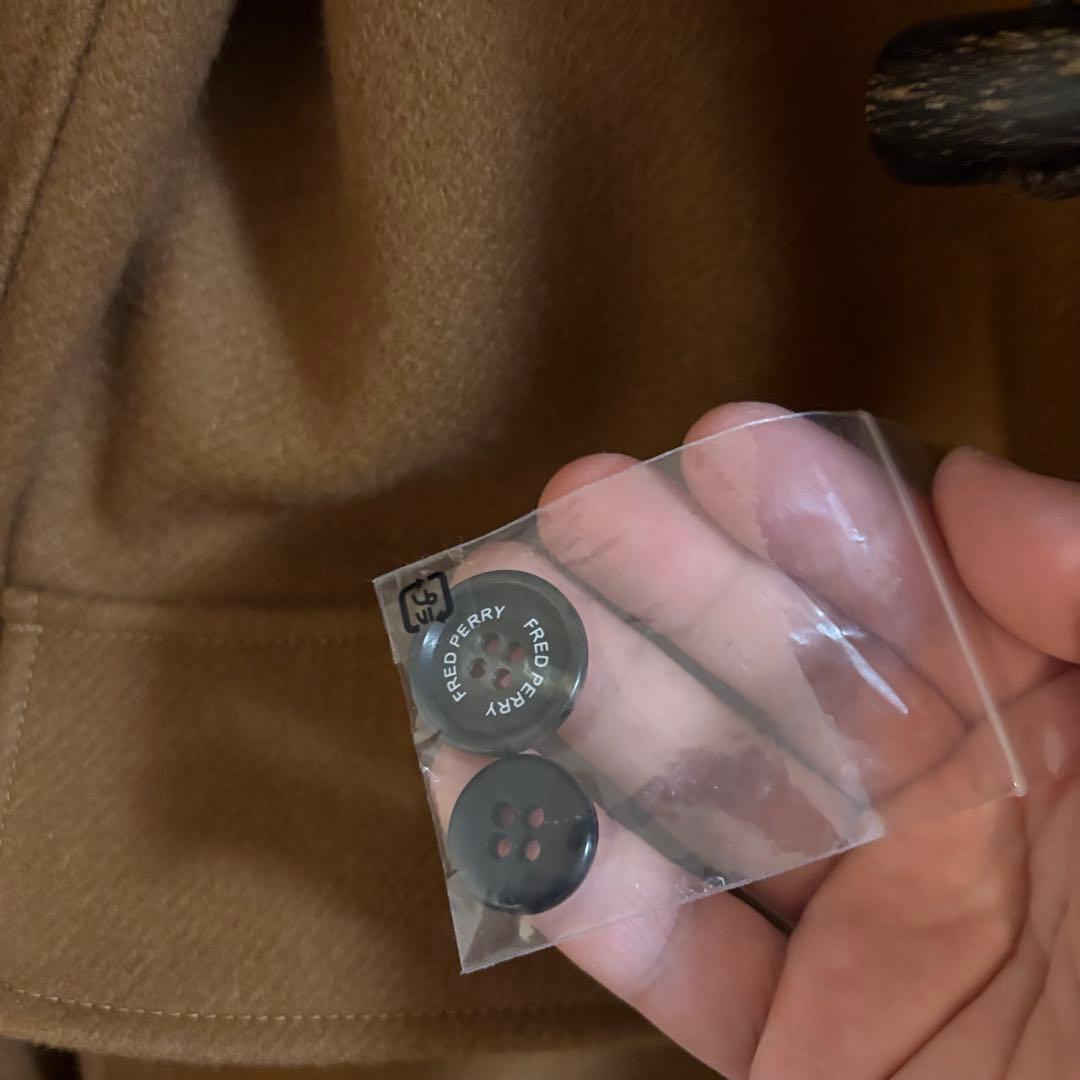 【美品】FRED PERRY フレッドペリー ダッフルコート Mサイズ キャメル